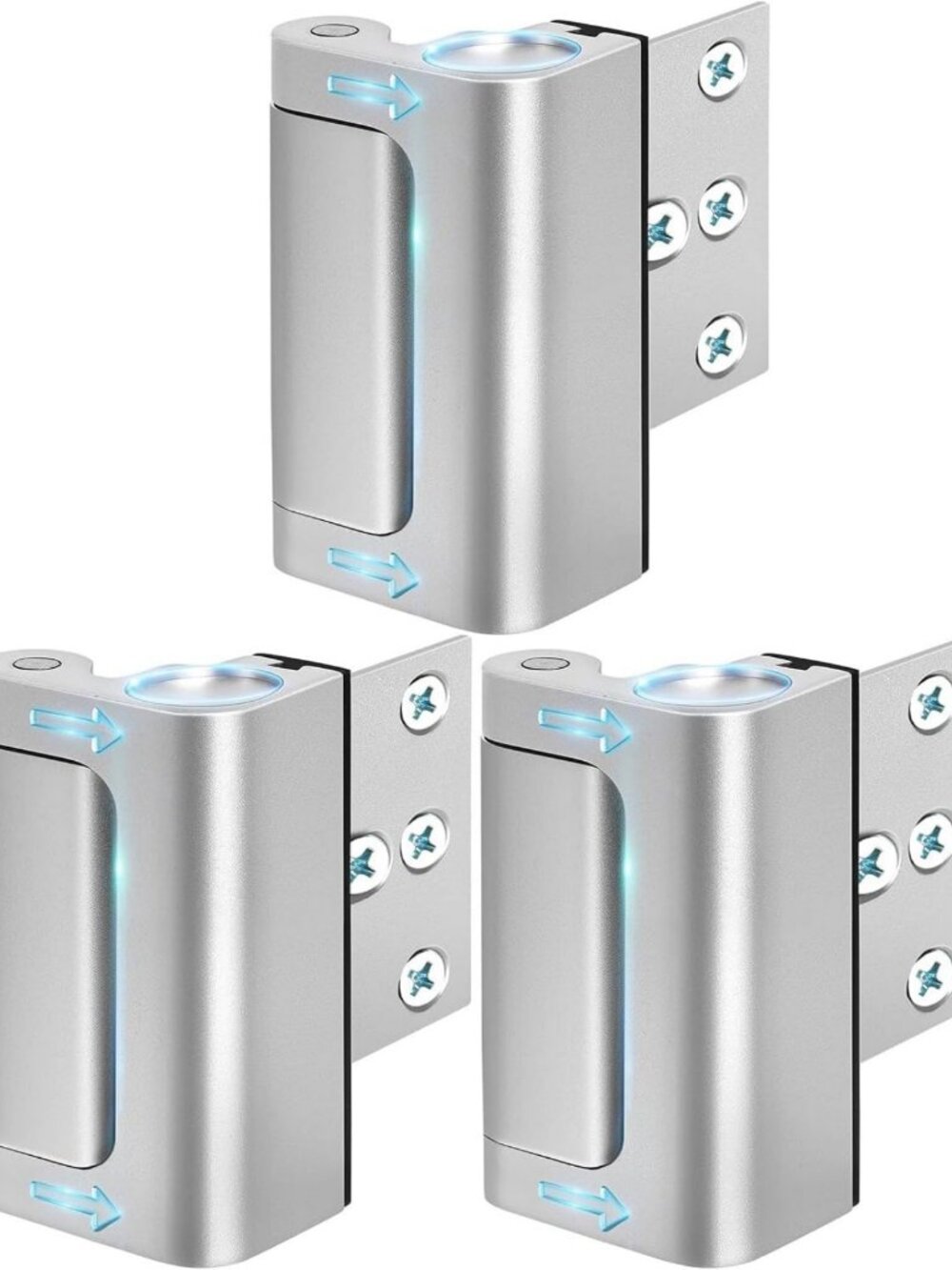 Child Safety Door Reinforcement Lock - Home Security 3 Pack for Kids Protection